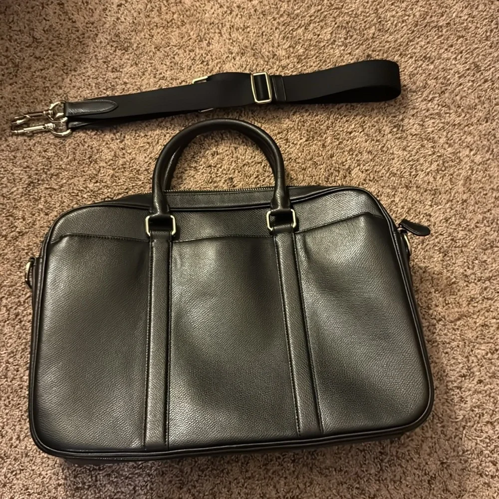 Coach leather laptop / briefcase
